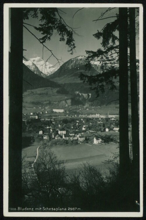 Bludenz mit Schesaplana 2967 m.