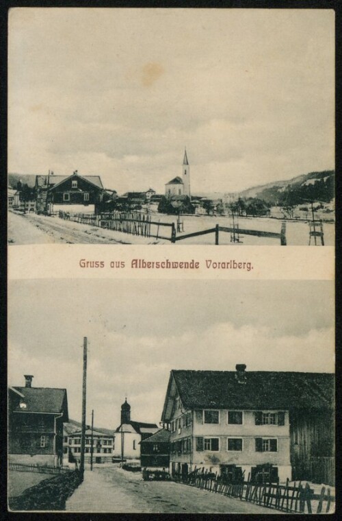 Gruss aus Alberschwende Vorarlberg : [Korrespondenz-Karte ...]