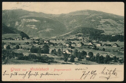 Gruss aus Andelsbuch i. Bregenzerwald : [Correspondenz-Karte ...]