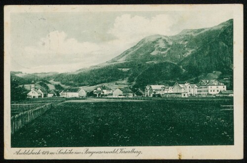 Andelsbuch 614 m Seehöhe im Bregenzerwald, Vorarlberg