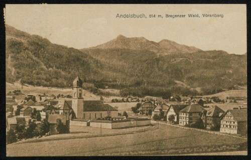 Andelsbuch, 614 m, Bregenzer Wald, Vorarlberg