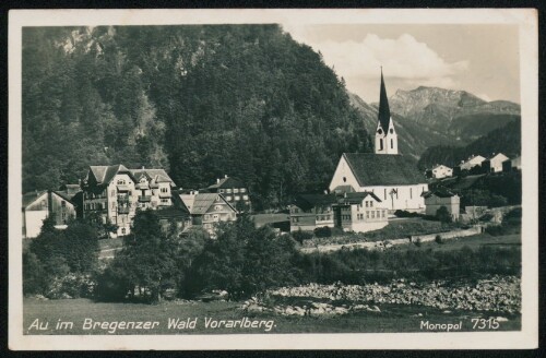 Au im Bregenzer Wald Vorarlberg