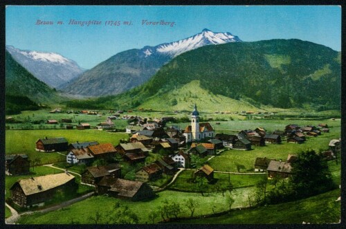 Bezau m. Hangspitze (1745 m) Vorarlberg
