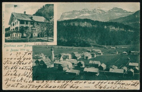 Gasthaus zum Bären in Bezau (670 m) : [Correspondenz-Karte ...]