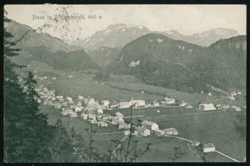 Bezau im Bregenzerwald, 640 m : [Postkarte ...]