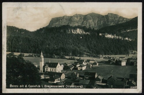Bezau mit d. Canisfluh i. Bregenzerwald (Vorarlberg)