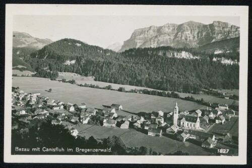 Bezau mit Canisfluh im Bregenzerwald