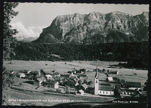 Bizau i. Bregenzerwald mit Kanisfluh 2047 m