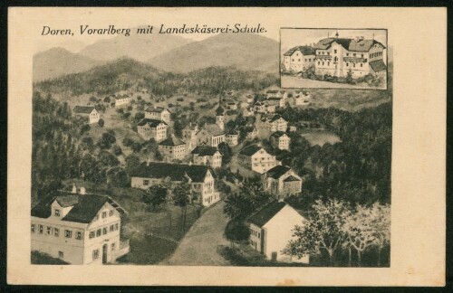 Doren, Vorarlberg mit Landeskäserei-Schule