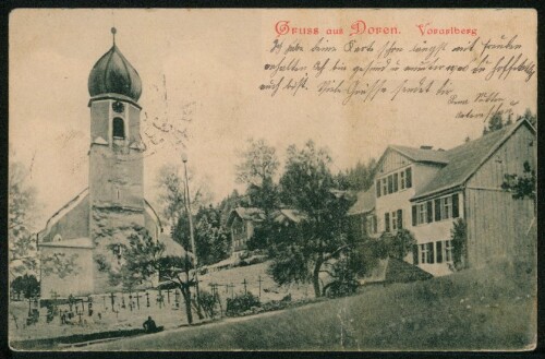 Gruss aus Doren Vorarlberg : [Postkarte An ... in ...]