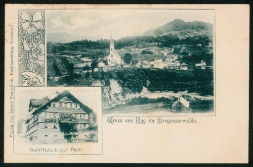 Gruss aus Egg im Bregenzerwalde : Gasthaus zur Post : [Postkarte An ... in ...]