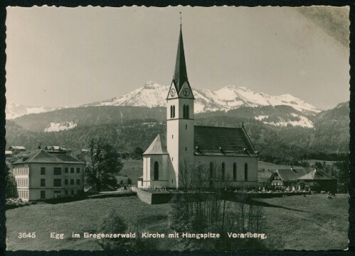 Egg, im Bregenzerwald, Kirche mit Hangspitze Vorarlberg