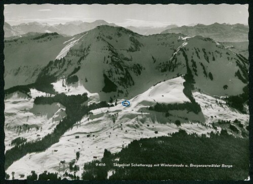 [Egg] Skigebiet Schetteregg mit Winterstaude u. Bregenzerwälder Berge