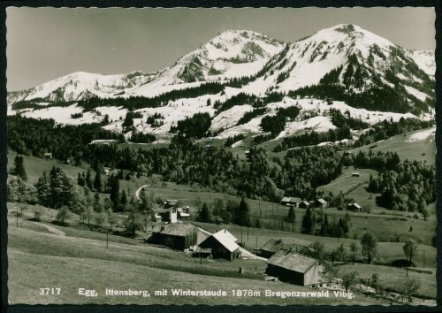 Egg, Ittensberg, mit Winterstaude 1878 m Bregenzerwald Vlbg.