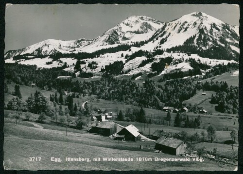 Egg, Ittensberg, mit Winterstaude 1878 m Bregenzerwald, Vlbg.