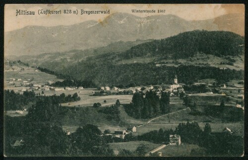Hittisau (Luftkurort 828 m) Bregenzerwald : Winterstaude 1867