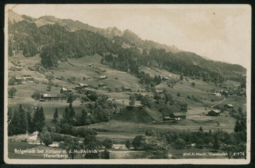 Bolgenach bei Hittisau m. d. Hochhätrich (Vorarlberg)