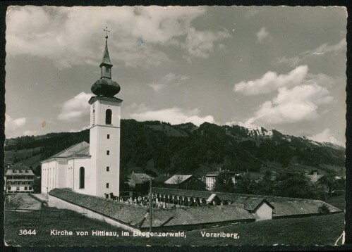 Kirche von Hittisau, im Bregenzerwald, Vorarlberg