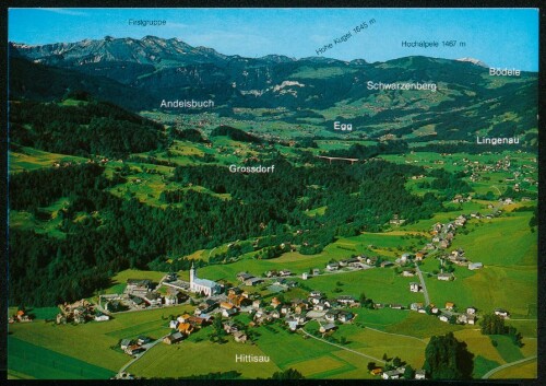 Hittisau : Firstgruppe : Hohe Kugel 1645 m : Hochälpele 1467 m ... : [Hittisau, 792 m Bregenzerwald - Vorarlberg ...]
